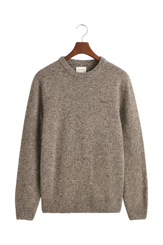 Pull regular en laine - Gris