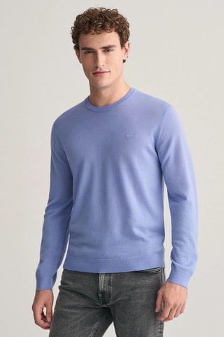 Pull en laine mérinos - Bleu clair
