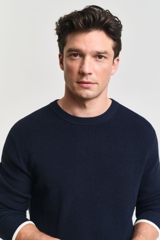 Pull regular - Bleu marine