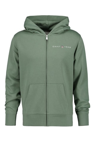 Sweat regular à capuche - Vert