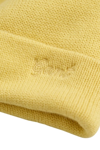 Bonnet en laine - Jaune pâle
