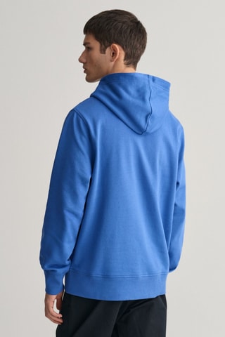 Sweat regular à capuche - Bleu