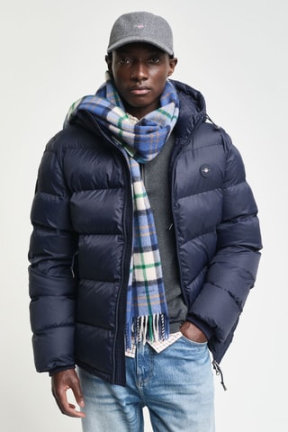 Écharpe en laine mérinos - Bleu