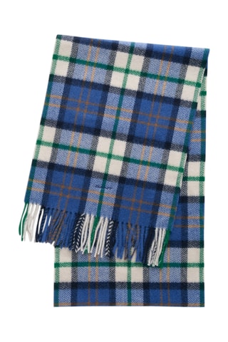 Écharpe en laine mérinos - Bleu