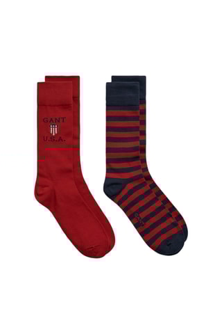 2 paires de chaussettes - Rouge