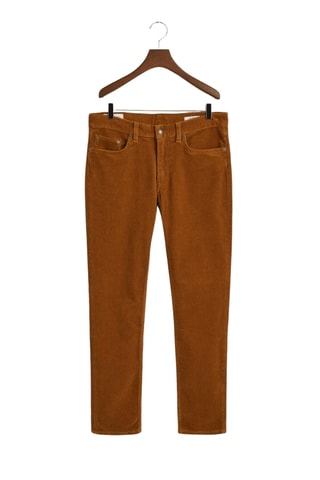 Pantalon slim - Marron