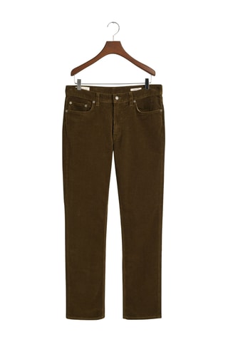 Pantalon regular - Marron
