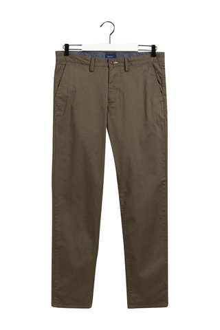 Chino regular en coton biologique - Kaki