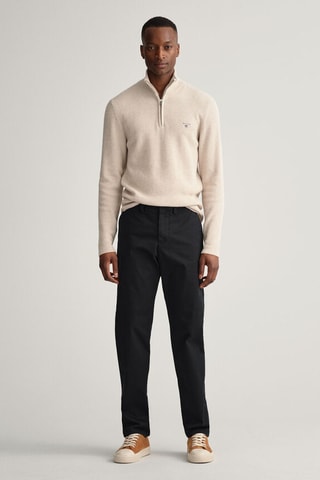 Chino regular en coton biologique - Noir