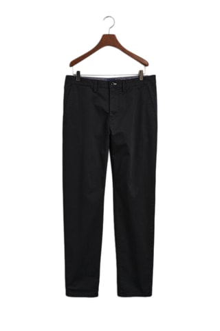 Chino regular en coton biologique - Noir