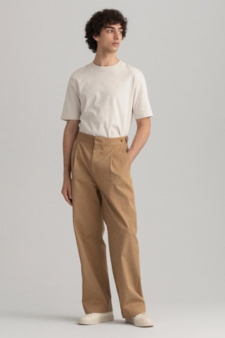 Pantalon taille haute - Taupe