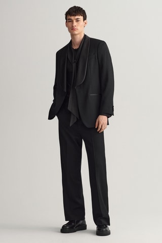 Pantalon de costume en laine - Noir