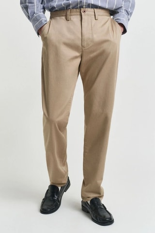 Chino regular en coton biologique - Beige