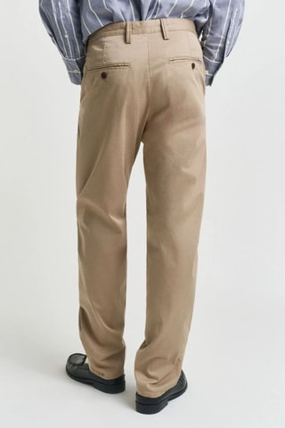Chino regular en coton biologique - Beige