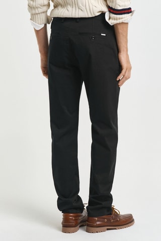 Chino droit en coton biologique - Noir