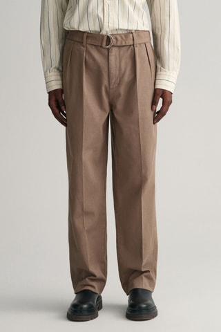Pantalon relaxed - Marron clair
