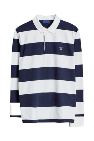 Polo regular - Écru et bleu marine