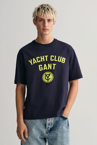 T-shirt relaxed - Bleu marine