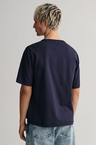 T-shirt relaxed - Bleu marine