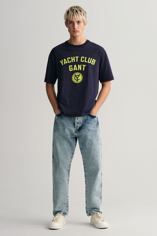 T-shirt relaxed - Bleu marine