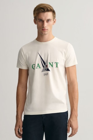 T-shirt regular - Crème