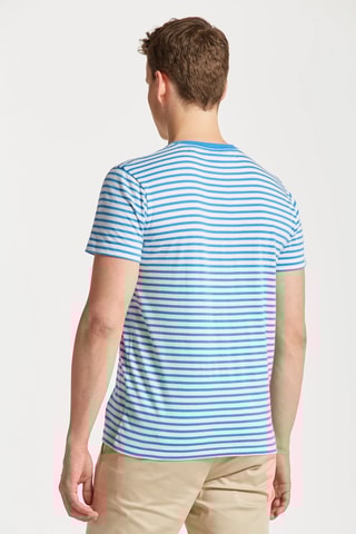T-shirt regular - Blanc et bleu