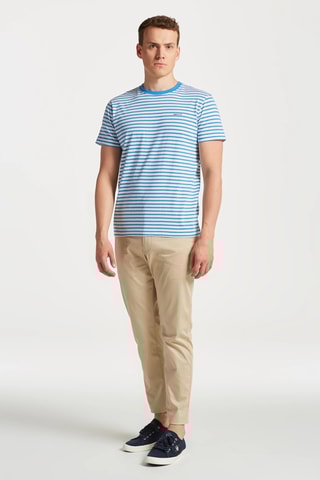 T-shirt regular - Blanc et bleu