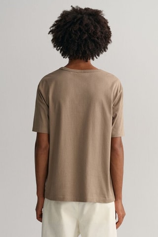 T-shirt relaxed en coton biologique - Taupe