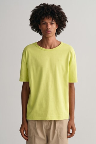 T-shirt relaxed en coton biologique - Jaune clair