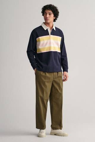 Polo relaxed - Bleu marine