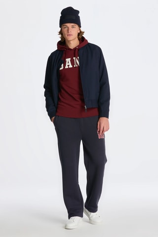 Sweat regular à capuche - Bordeaux