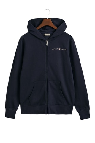 Sweat regular à capuche - Bleu marine