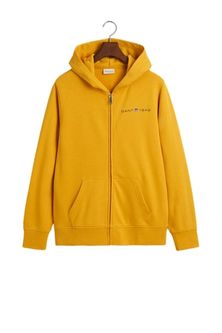 Sweat regular à capuche - Jaune
