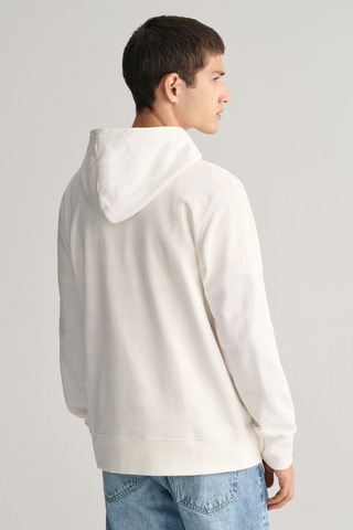 Sweat regular à capuche - Écru