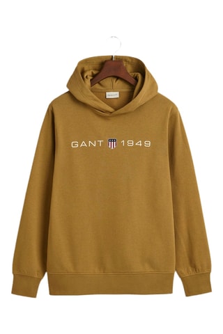 Sweat regular à capuche - Moutarde