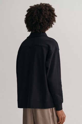 Polo relaxed en coton biologique - Noir