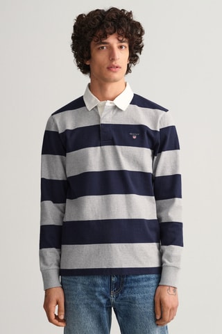 Polo regular - Bleu et gris