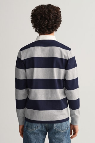 Polo regular - Bleu et gris