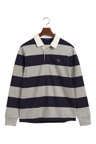 Polo regular - Bleu et gris