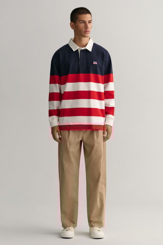 Polo relaxed - Bleu marine