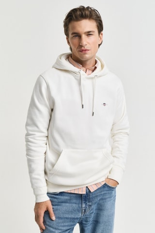 Sweat regular à capuche - Écru