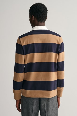 Polo regular - Beige et bleu