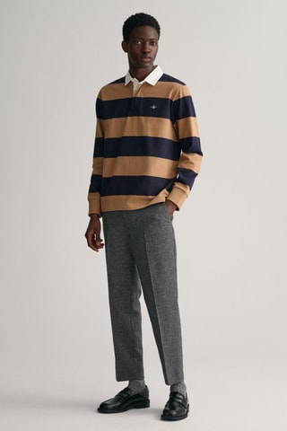 Polo regular - Beige et bleu