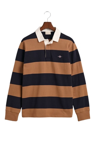 Polo regular - Beige et bleu