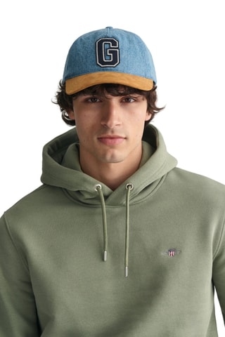 Sweat regular à capuche - Vert sauge