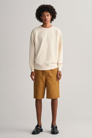 Sweat relaxed en coton biologique - Crème