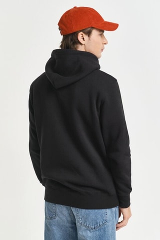 Sweat regular à capuche - Noir