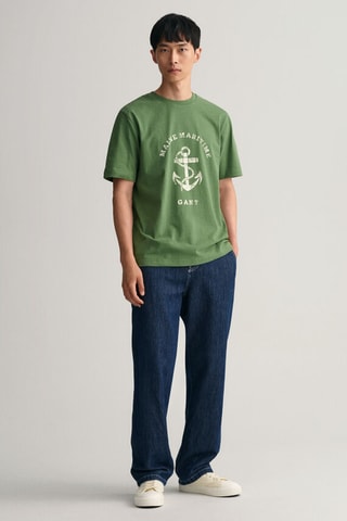 T-shirt regular - Vert