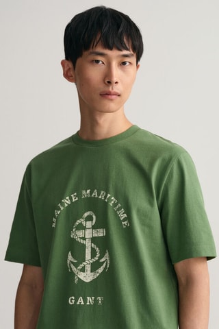 T-shirt regular - Vert