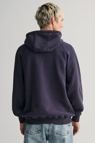 Sweat relaxed à capuche - Bleu marine